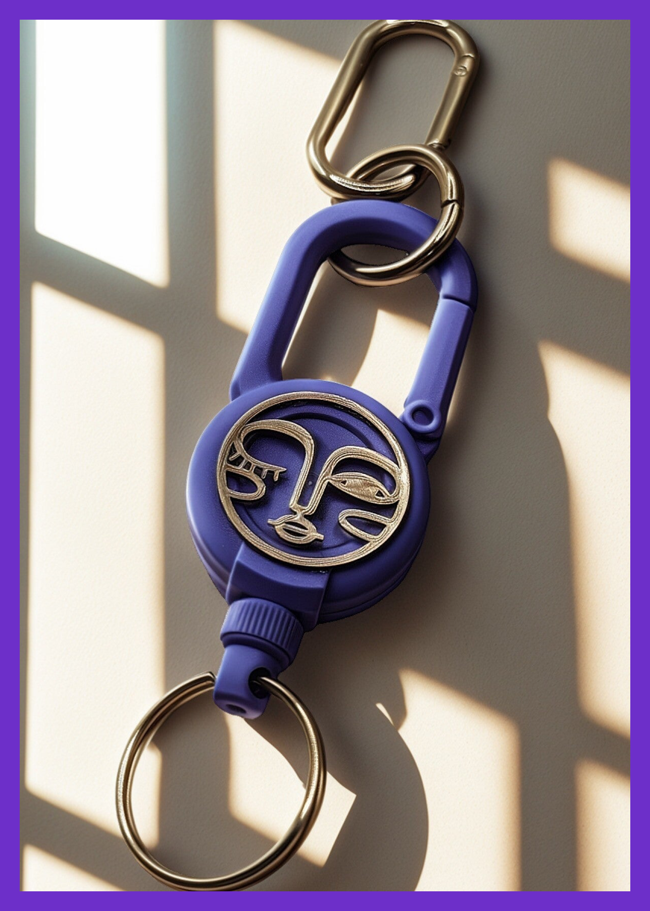 Keychain Pull purple/silver