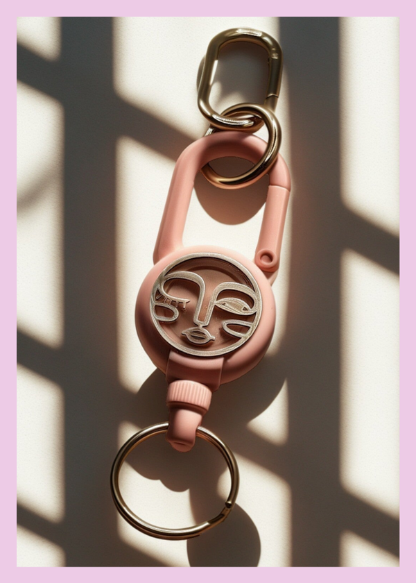 Keychain Pull pink/silver