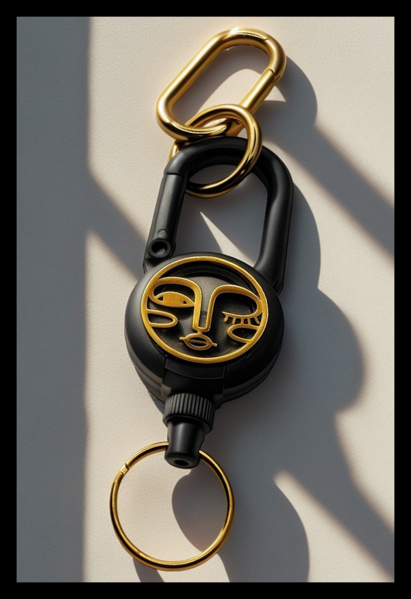 Keychain Pull black/gold