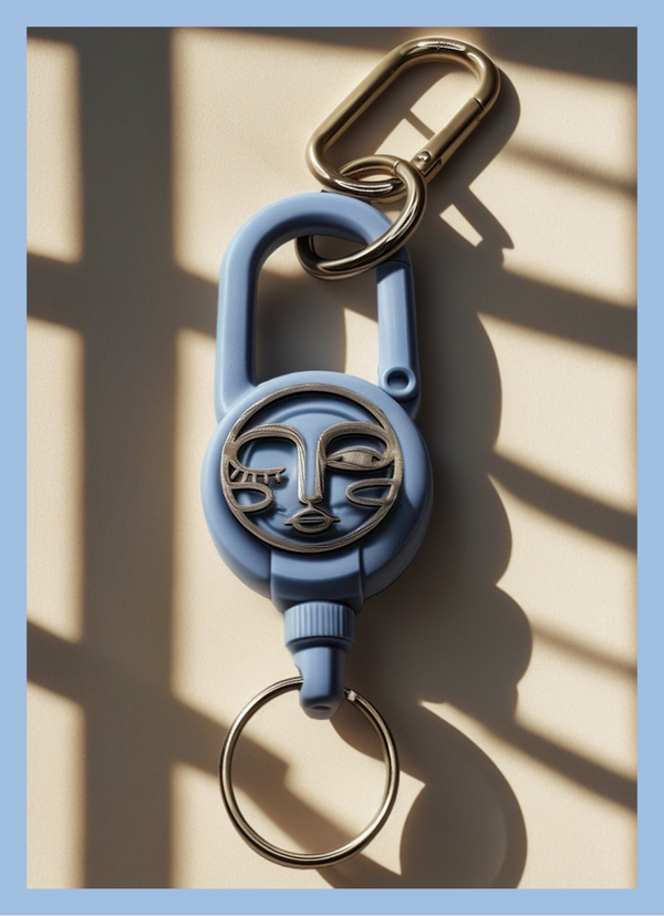 Keychain Pull blue/silver