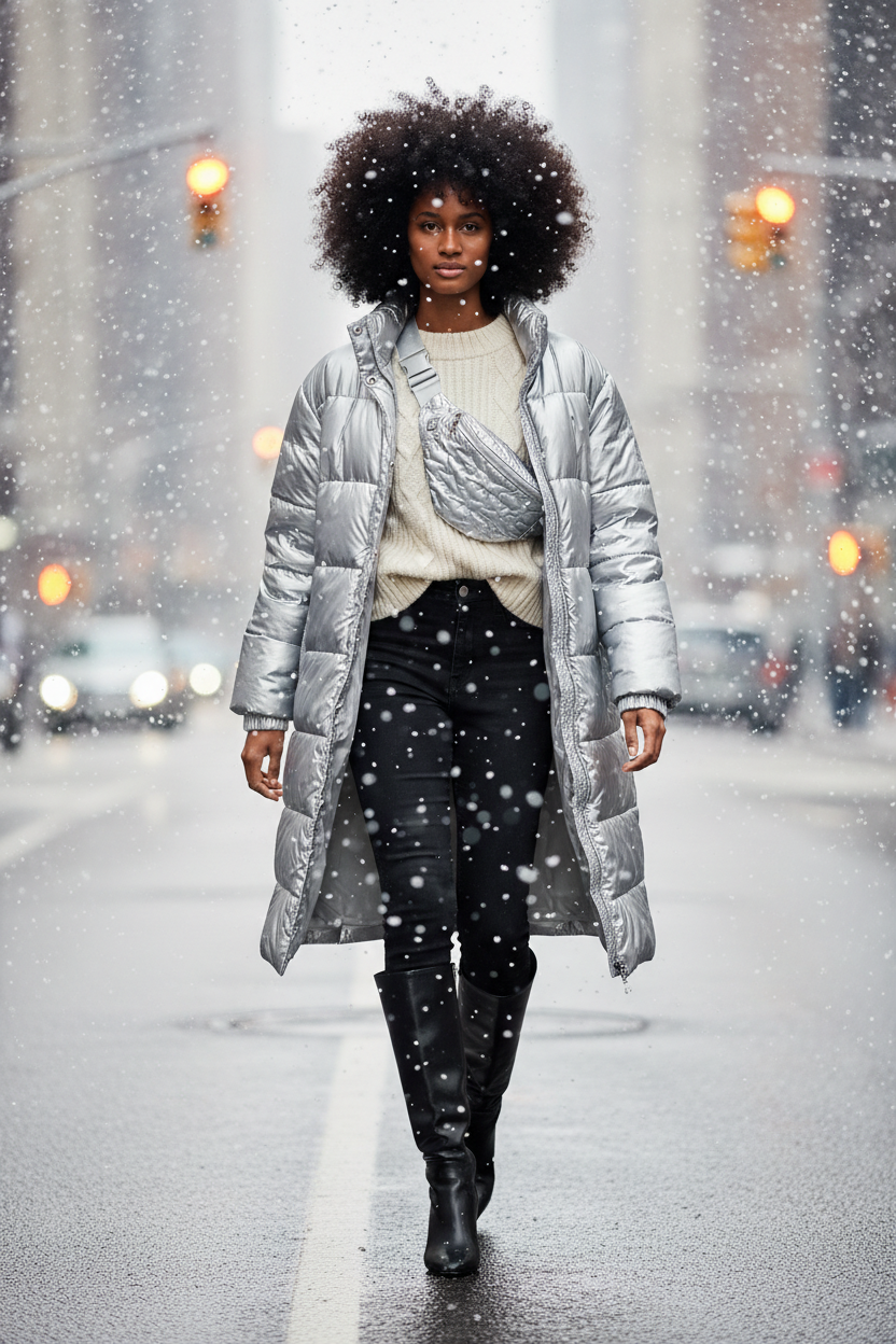 Puff Collection, Heart silver, Vattenavvisande