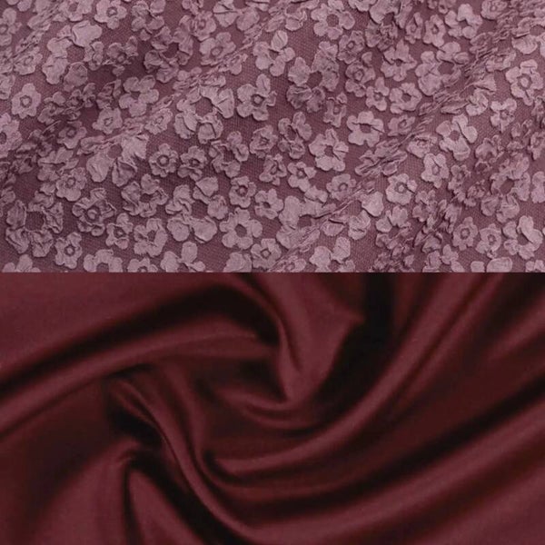 Flower Collection Burgendy