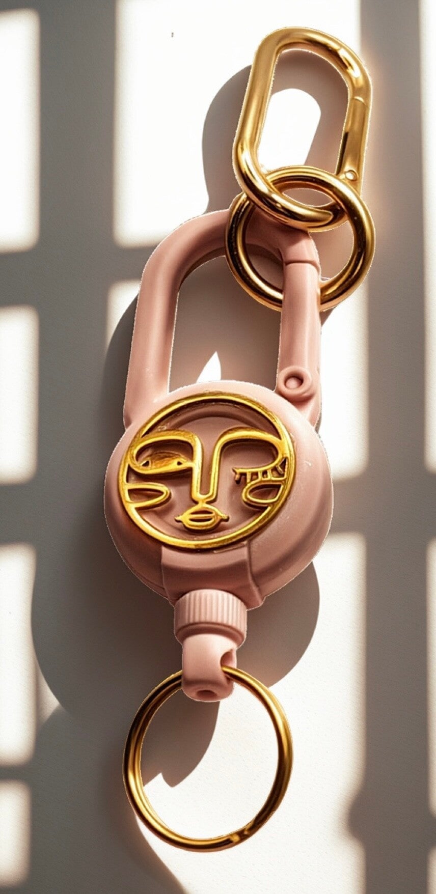 Keychain Pull pink/gold