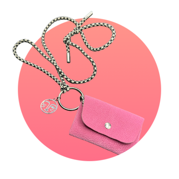 KnottedString Suede Pink Stripe