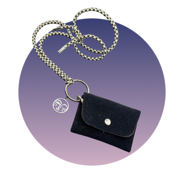 KnottedString Suede Blue Stripe