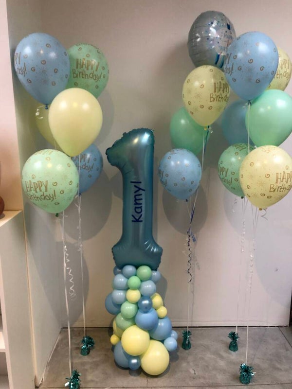 PAKKETJE MINI PILAAR EN HELIUM TROSJES