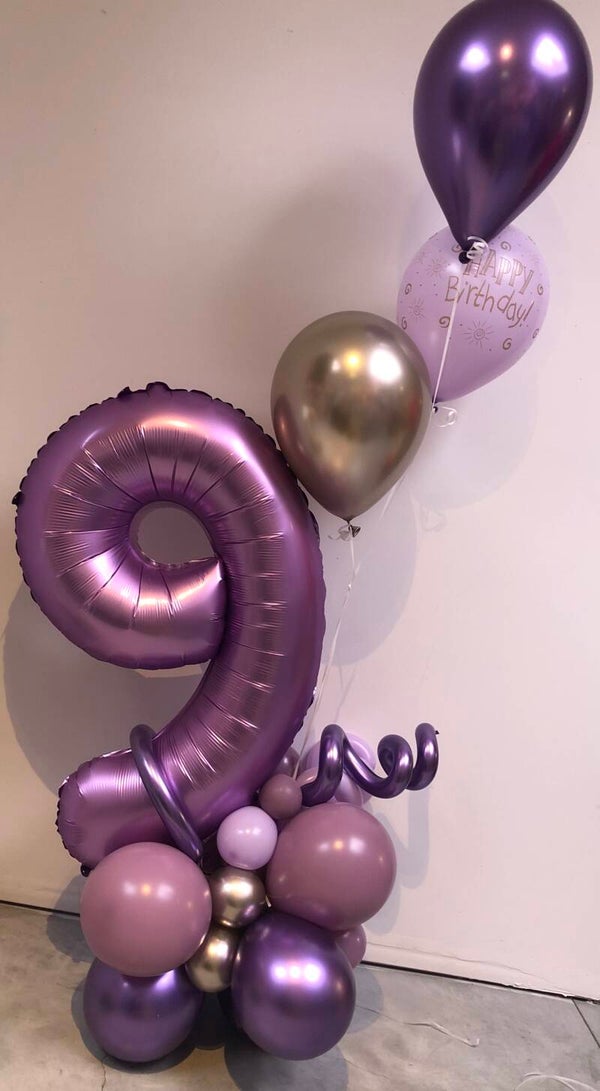 BALLOONGIFT MET CIJFER EN HELIUMTROSJE