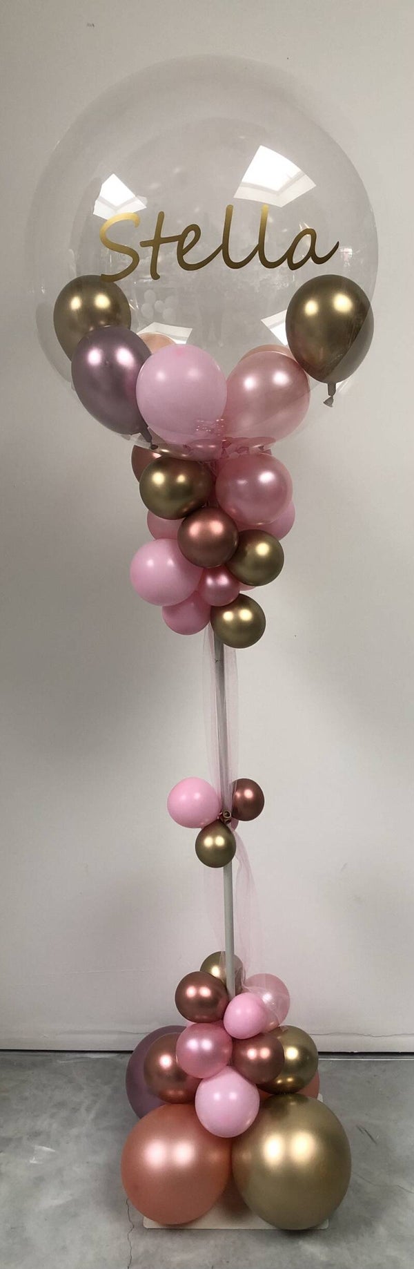 ELEGANTE BUBBLE PILAAR MET BALLONNETJES IN