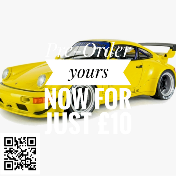 PRE-ORDER SOLIDO - 1/18 - PORSCHE RWB Bodykit Natali Yellow 2023