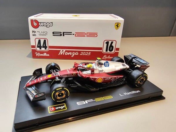 1:18 Bburago B18-16822H MIAMI Lewis Hamilton #44 Ferrari SF-25 Miami GP 2025