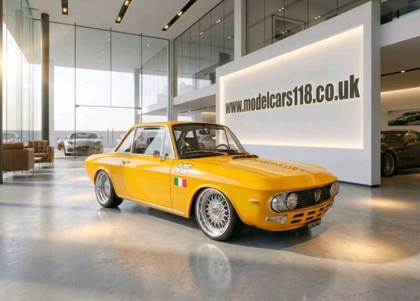Custom Norev 1/18 Scale 1971 Lancia Fulvia 1600 HF – Stance/Modified – Orange