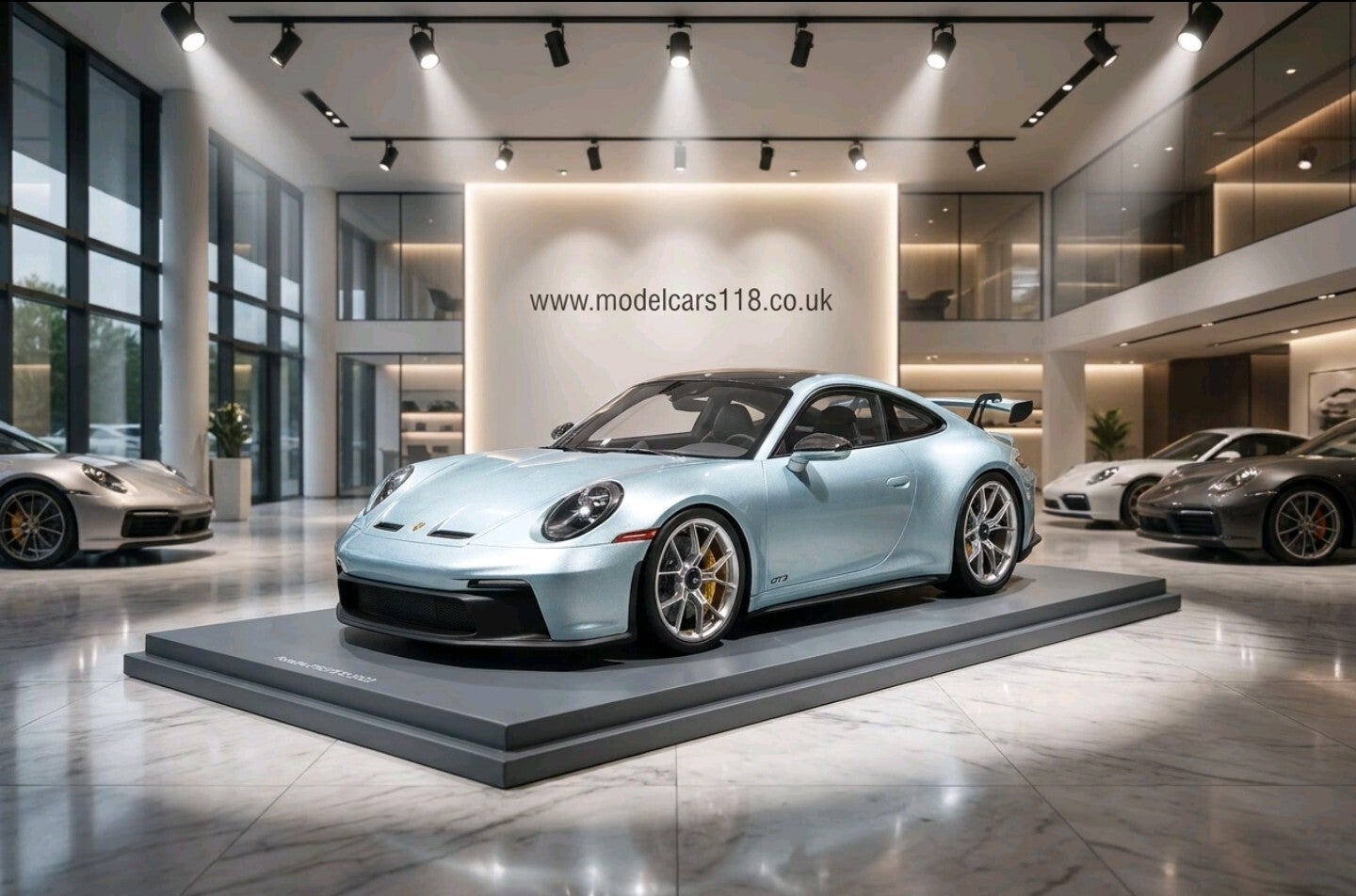Schuco 1:18 Porsche 911 (992) GT3 Coupe 2022 Silver Resin Model – Premium Diecast Collectible for Porsche Fans