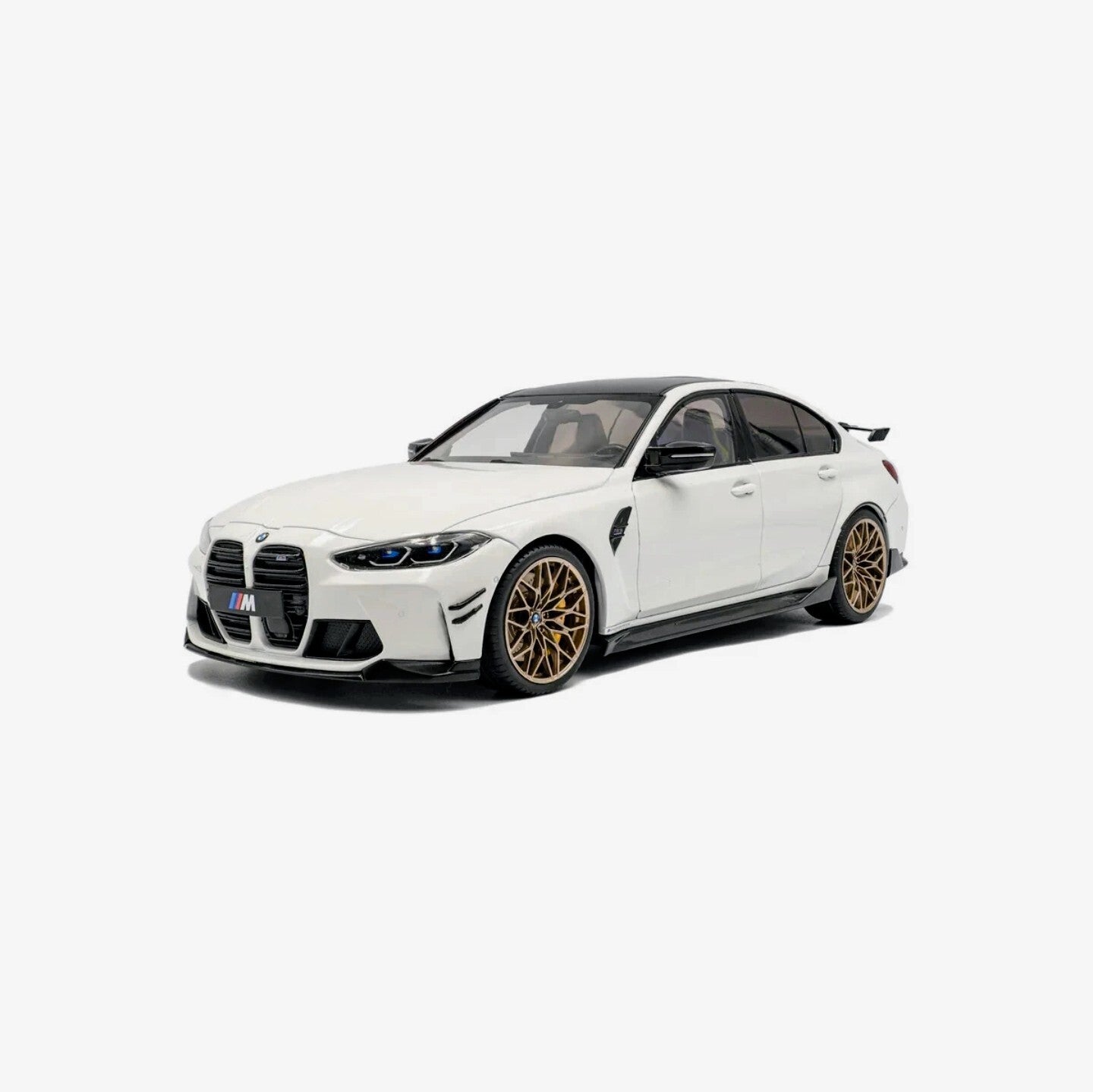 SOLIDO 1:18 Scale - 2024 BMW M3 Competition w/Performance Parts, Alpine White