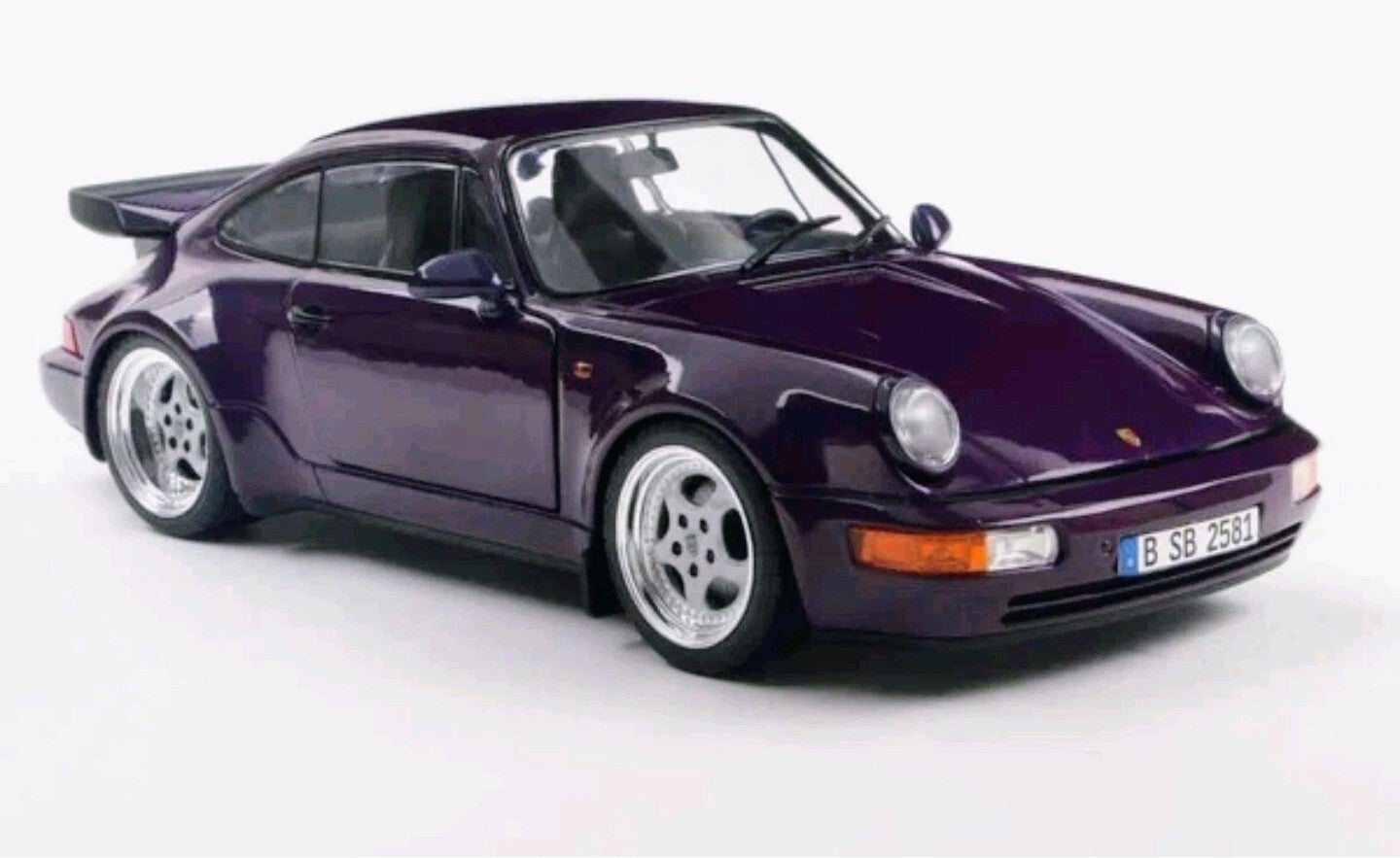 SOLIDO 1/18 PORSCHE 911 (964) TURBO VIOLET BLUE METALLIC 1990 -  S1803412