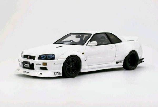 Nissan Skyline GT-R R34 (BNR34) KRC 2019 Pearl White QX1 1:18 Otto OT1135