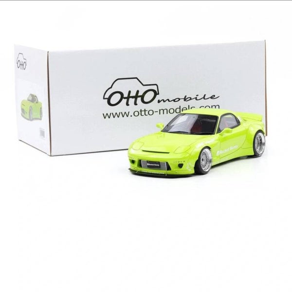 Otto 1:18 Scale Rocket Bunny Aero V1 Mazda RX7 FD3S Pearl Green 2015 OT1155