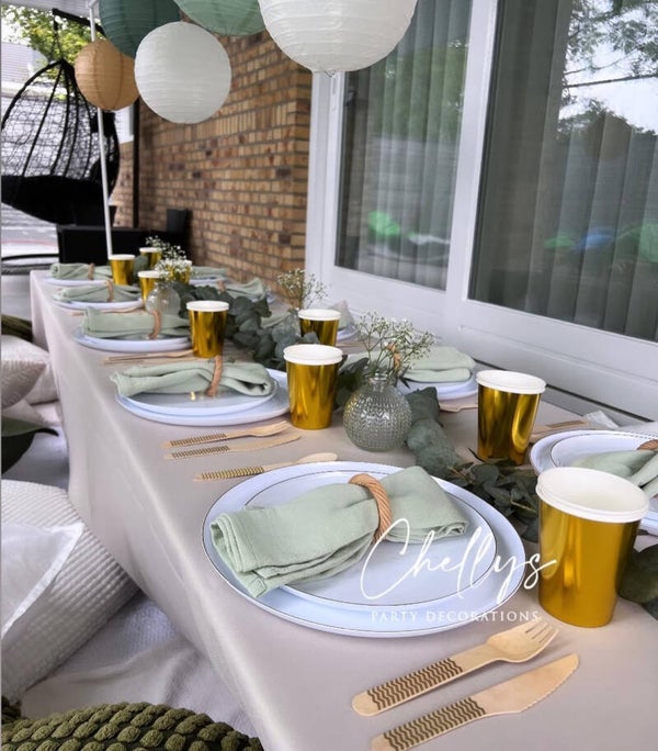 Mint groene servetten