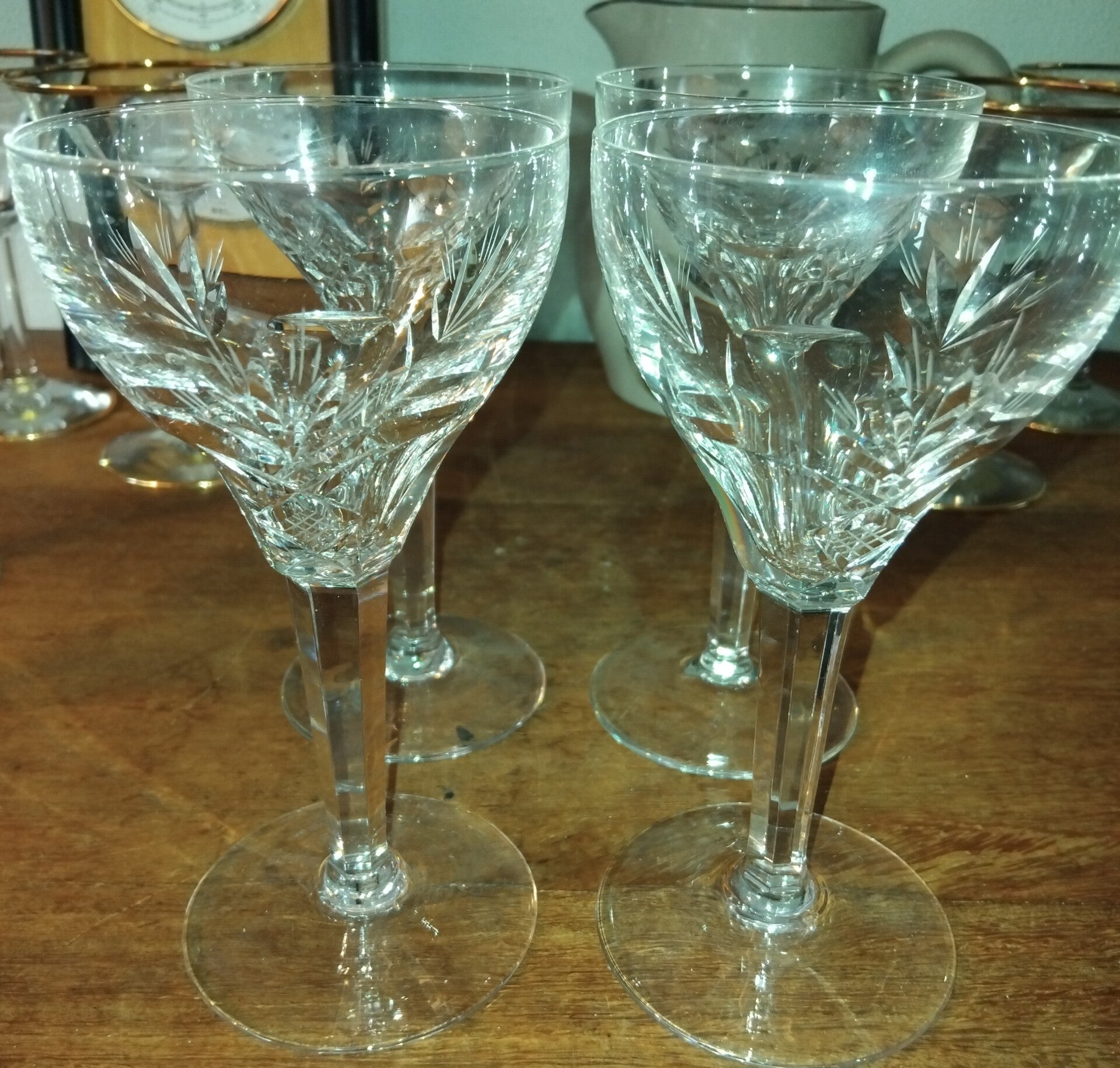 4 Royal Leerdam kristallen Carola Wijnglazen