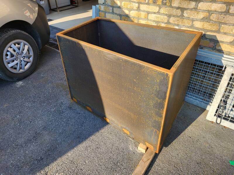 Cortenstaal plantenak op maat