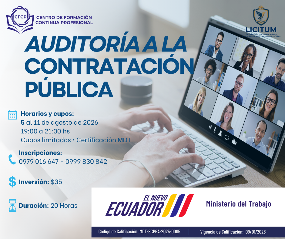 CURSO PROCEDIMIENTOS DE CONTRATACIÓN PÚBLICA