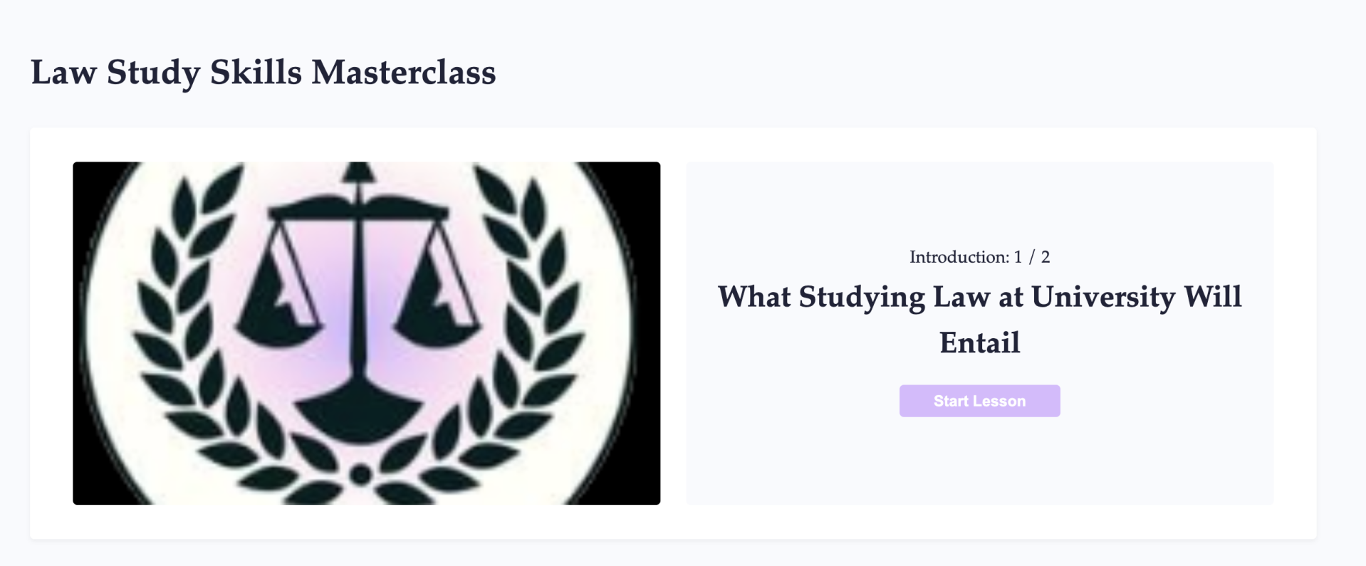 Law Study Skills Masterclass