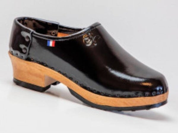 Galoche Noir Verni