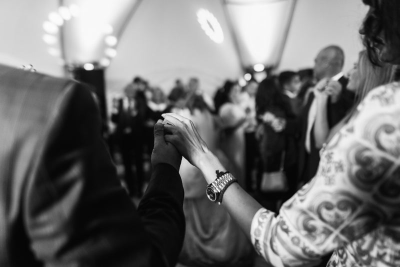 Church community celebrating together