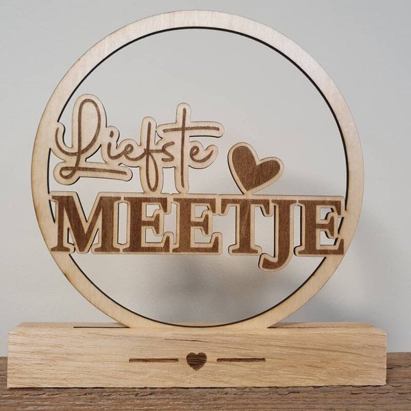 houten cirkel meetje