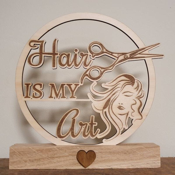 houten cirkel hair is my art