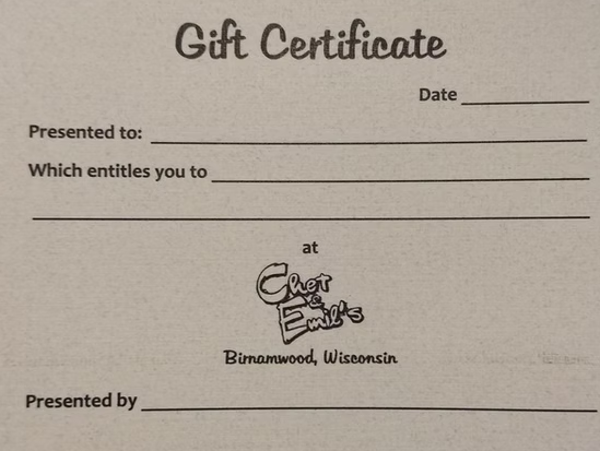 C&E Gift Card