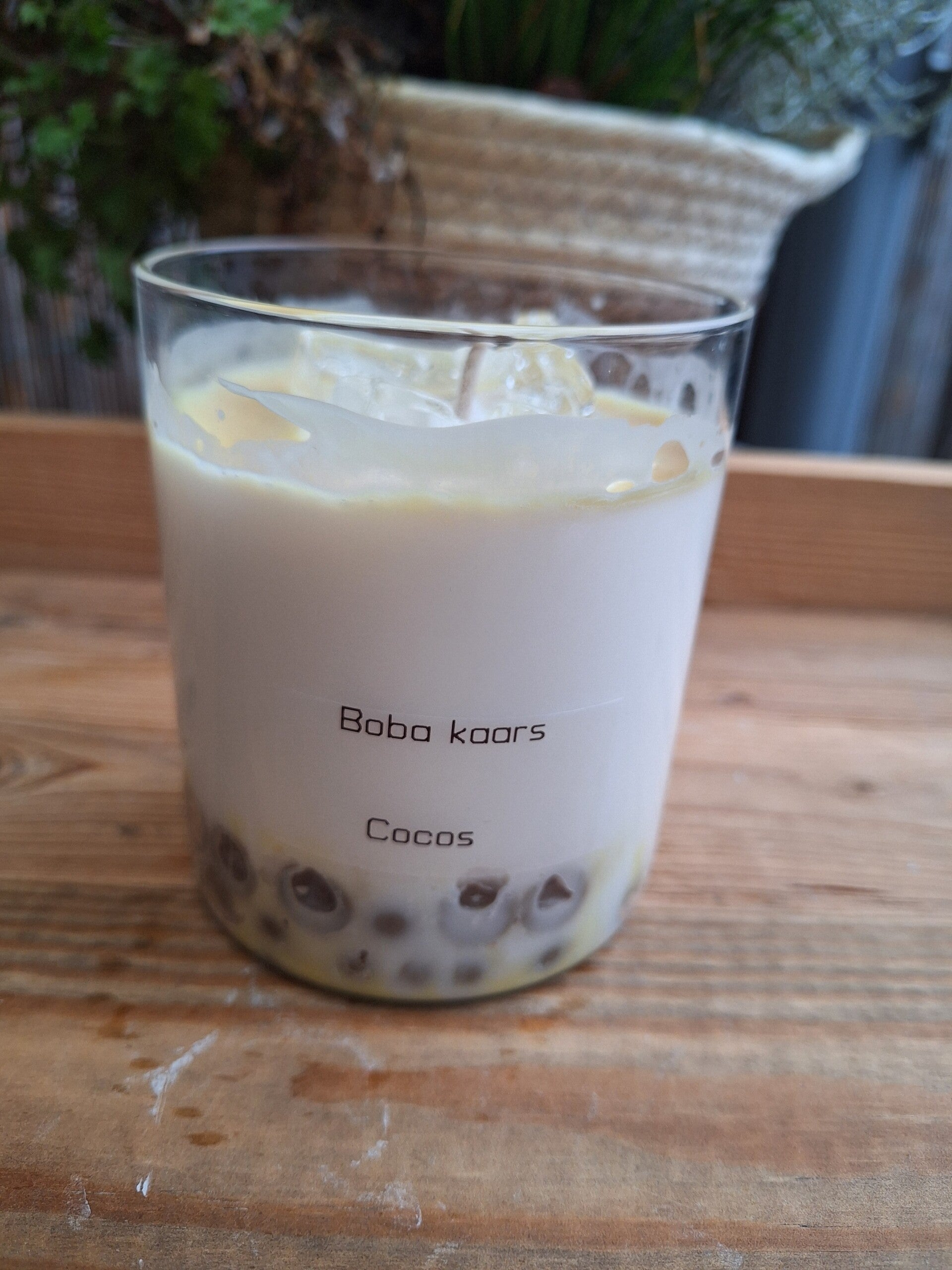 Boba tea kaarsen