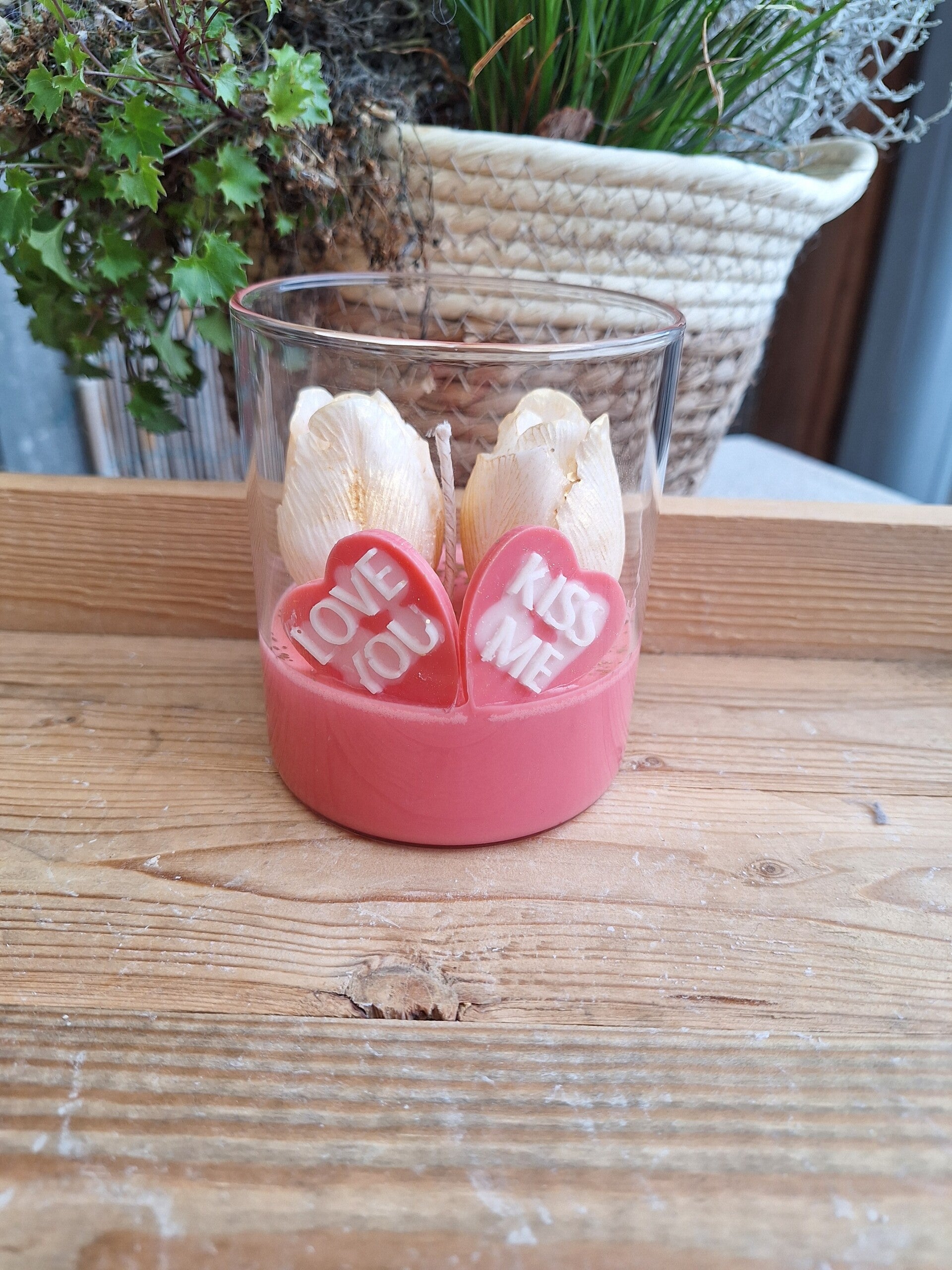 Tulpen valentijns kaars