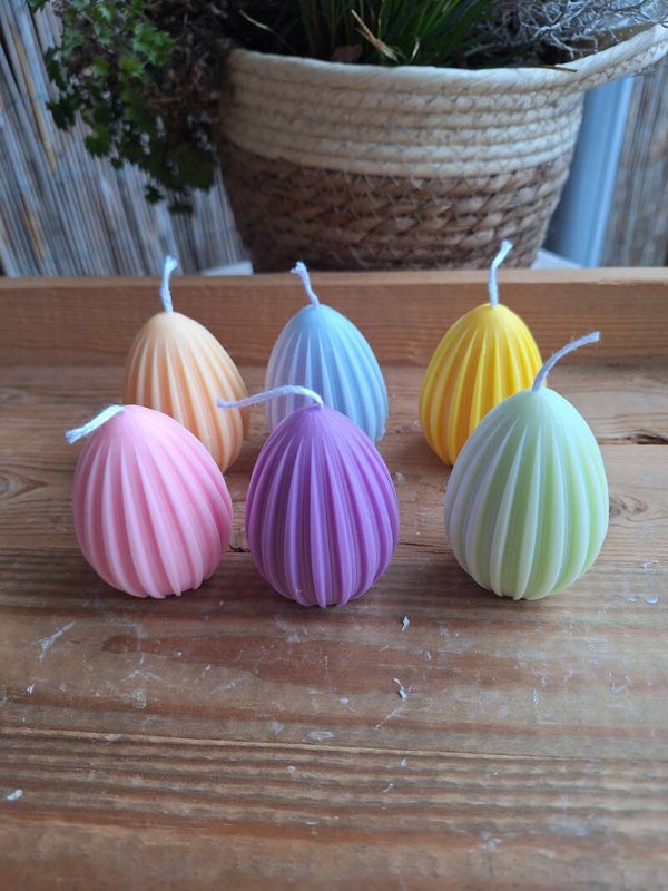 Paaseieren gestreept