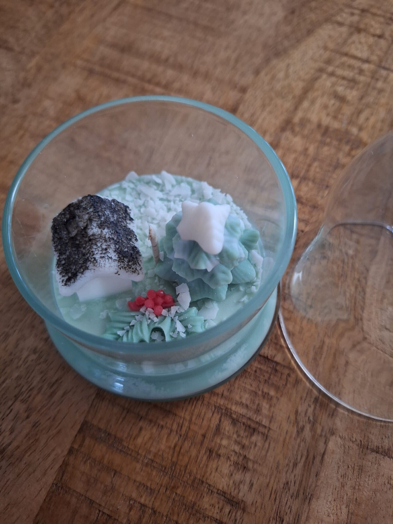 Kleine kerst dorp in stol