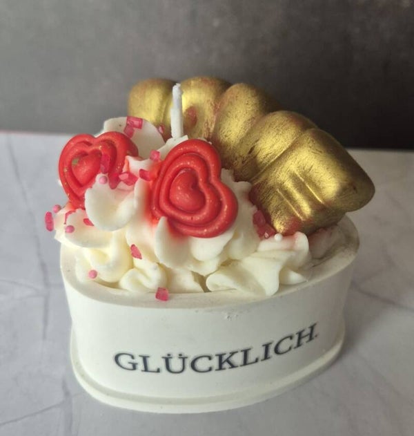 Valentinstags Kerze: Du und Ich