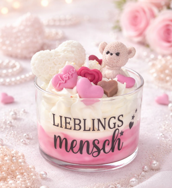 Deko-Kerze Lieblingsmensch