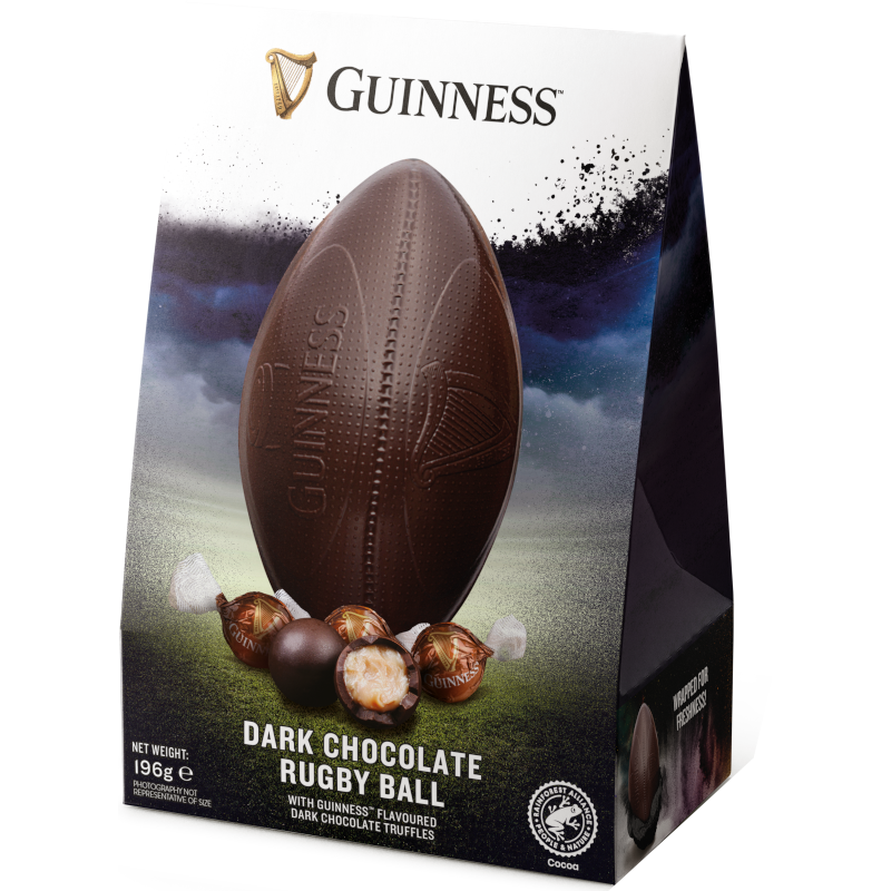 Guinness Dark Chocolate Rugby Ball 196g