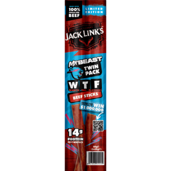 Jack Link's Limited Edition Mr Beast Beef Sticks 2 x 25g