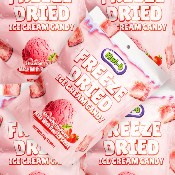 Freeze Dried Strawberry Ice Cream