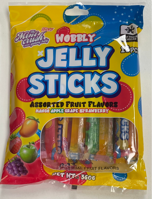 Wobbly Jelly Sticks 18pc