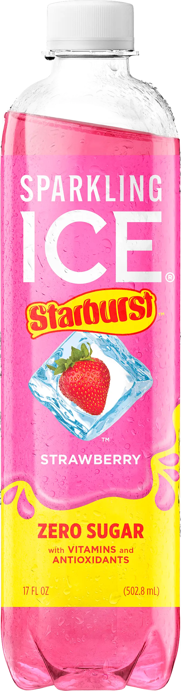 Sparkling ICE - STARBURST Strawberry Flavoured Sparkling Water 500ml