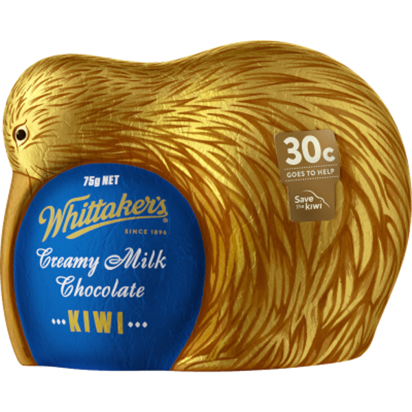 Whittaker's Creamy Milk Chocolate Kiwi 75g