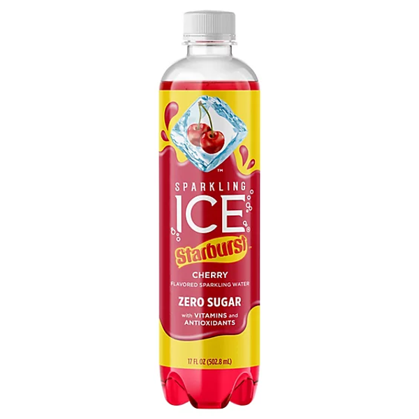 Sparkling ICE - STARBURST CHERRY Flavored Sparkling Water 500ml