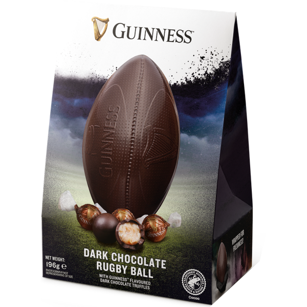 Guinness Dark Chocolate Rugby Ball 196g