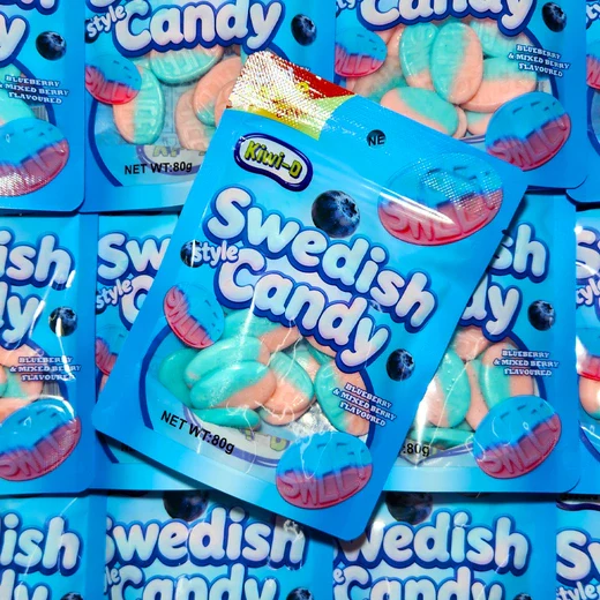 Swedish Style Candy Blueberry & Mixed Berry 80g
