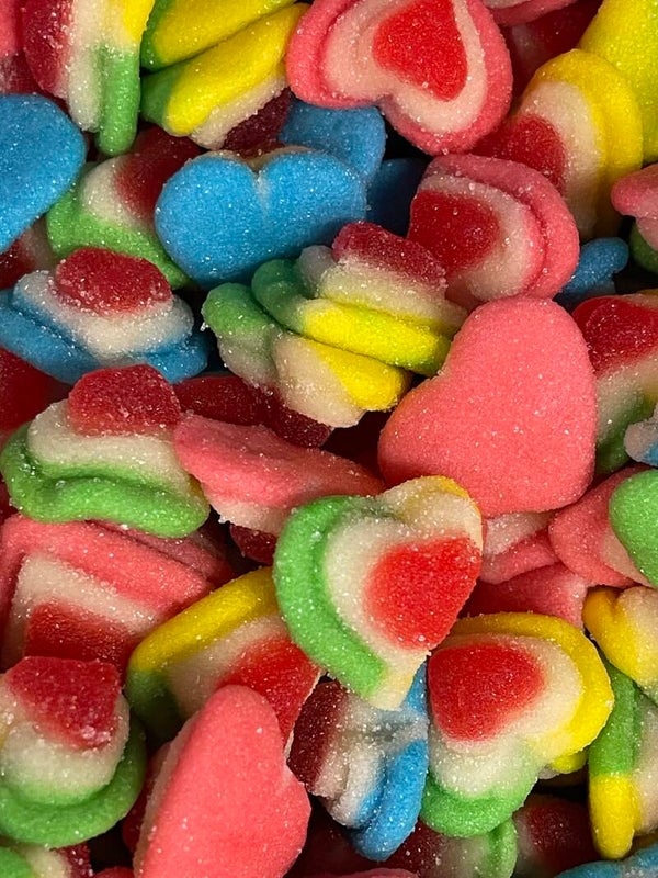 Sugared Triple Hearts