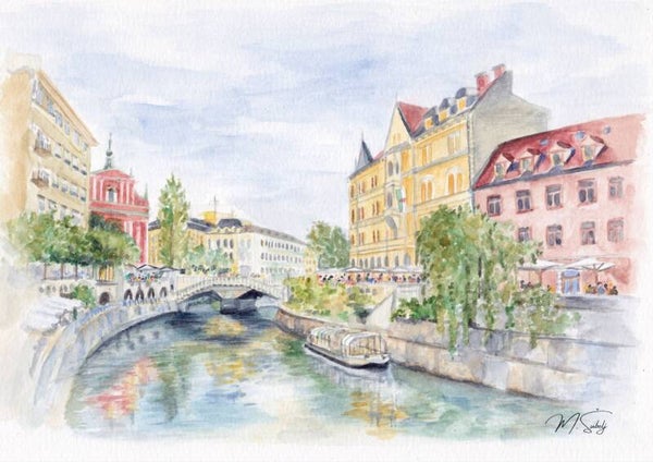 Ljubljanica s Tromostovjem
