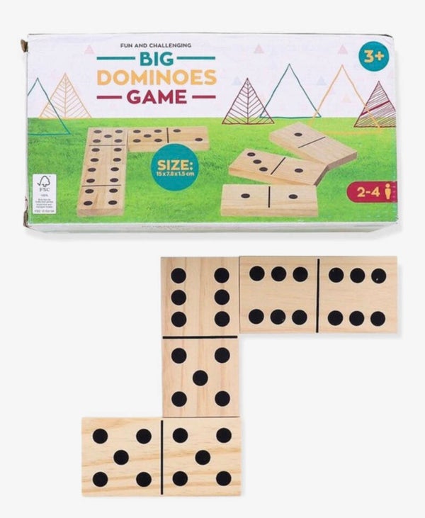 Reuzendomino 28 dlg - Houten Dominospel XL