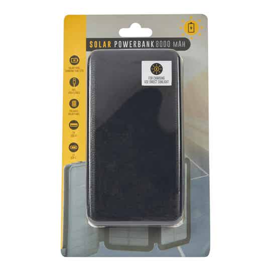 powerbank op zonne-energie 8000 MAH