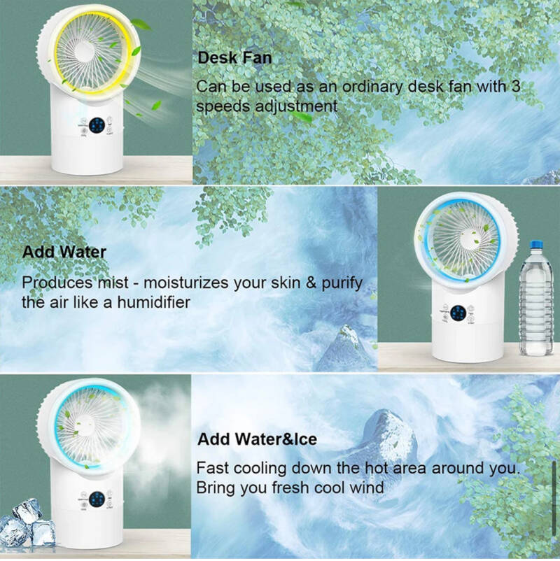 Naova multifunctionele ventilator, eenvoudig te gebruiken
